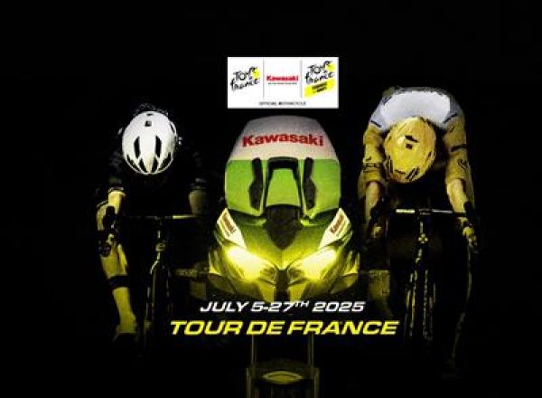 2025 Tour de France Kawasaki Versys 1100 “along for the ride”